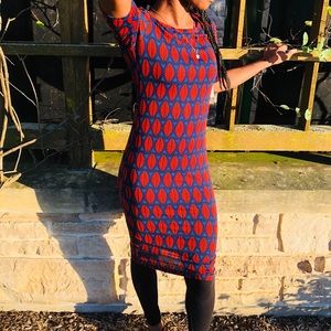 Julia Dress 👗 Size XXS Bodycon LulaRoe Leaves 🍁